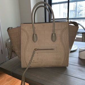 Celine croc embossed phantom bag
